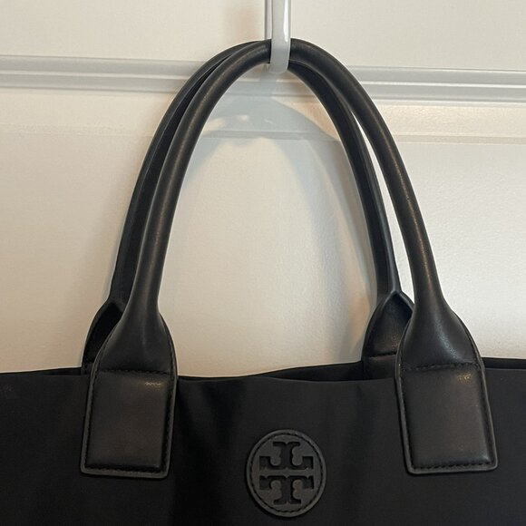 Tory Burch Ella Tote Bag in Black - Picture 5 of 10